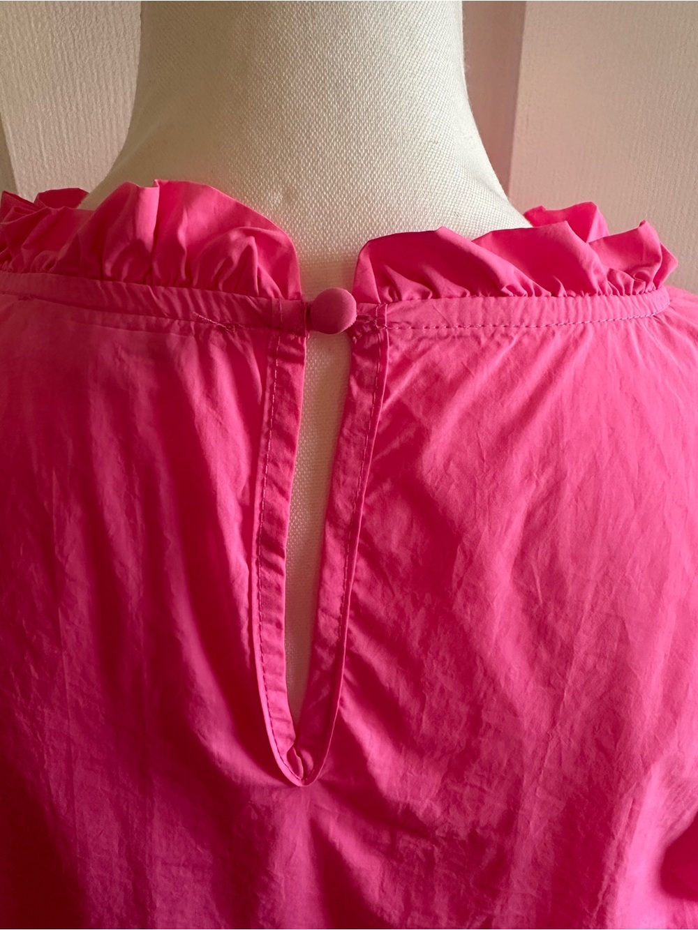 THML Hot Pink Embroidered Puff-Sleeve Tunic - Picture 4 of 5